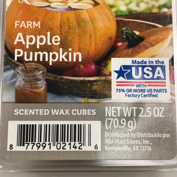 2 Pack Better Homes & Gardens Apple Pumpkin Scented Wax Cubes New - Picture 3 of 3